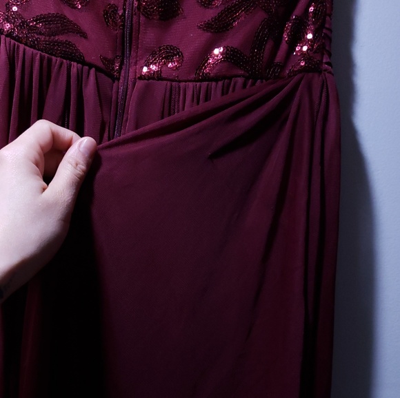 Fairy Red Dress Sweetheart Neck - Picture 7 of 7